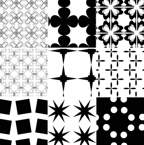 Black White Patterns Vector Art And Graphics