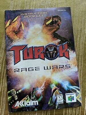 Turok Rage Wars N Nintendo Instruction Manual Only Ebay