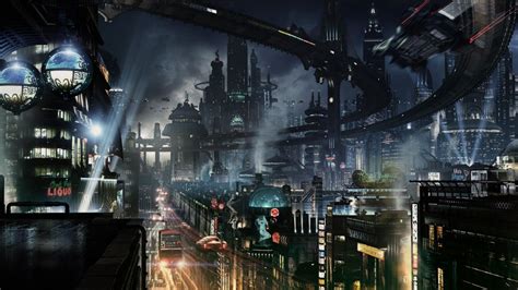 Sci Fi Futuristic City Cities Art Artwork Wallpaper Sci Fi Cyberpunk