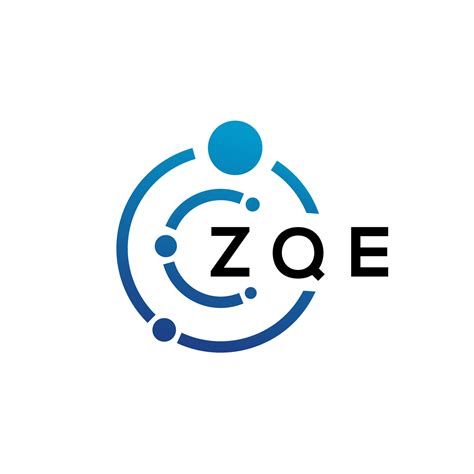 Zqe Letter Technology Logo Design On White Background Zqe Creative