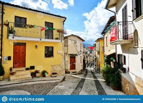 The Village Of Caramanico Terme In Abruzzo Stock Photo Image Of