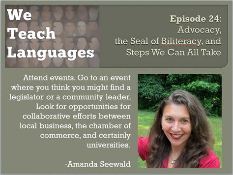 We Teach Languages Episode 24 Advocacy The Seal Of Biliteracy And