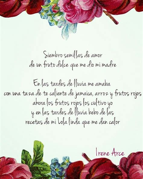 Irene Arce Poemas Cortos Palabras De Una Mexicana Mama Poemas