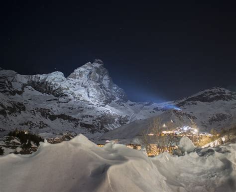Cervinia On The Italian Side Of The Matterhorn