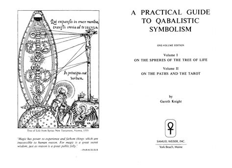 practical guide to qabalistic symbolism by gareth knight