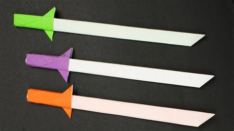 Easy Origami Paper Swordknife How To Make Ninja Swordknife Step By