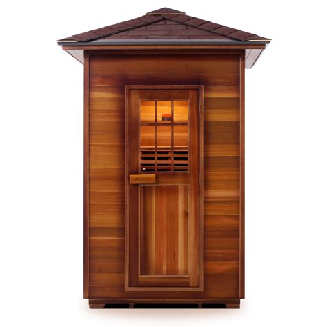 2 Person Outdoor Hybrid Sauna Sapphire Series Enlighten Saunas