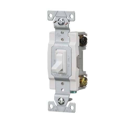 Eaton 15 Amp 4 Way White Toggle Light Switch In The Light Switches