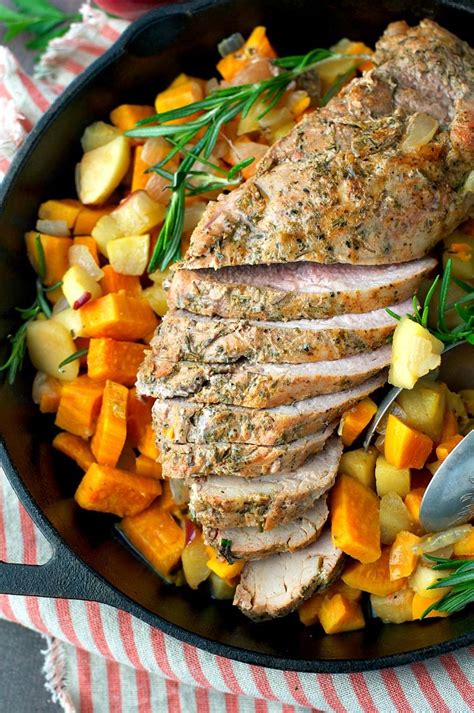 Serve This Roasted Pork Tenderloin With Apples And Sweet Potatoes For