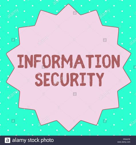 Text Sign Showing Information Security Conceptual Photo Infosec