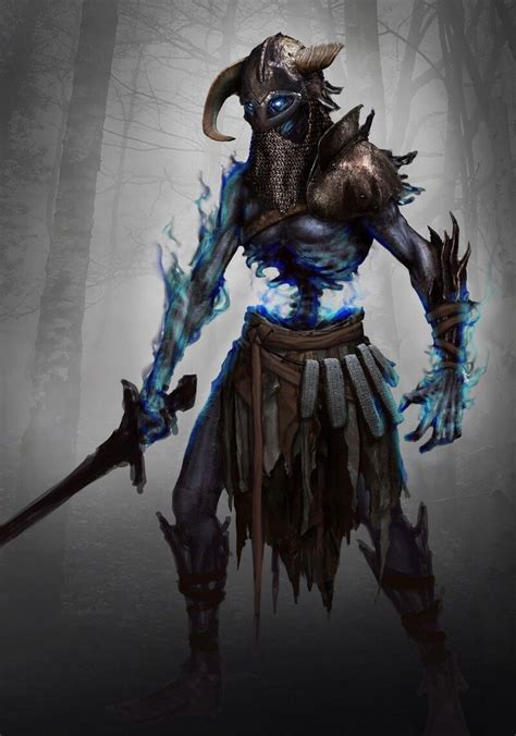 Viking Undead Skeleton Vaetter Fantasy Character Design Concept Art