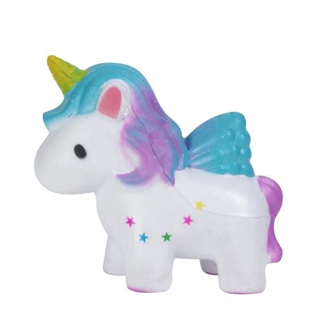 Squishies Slow Rising Jumbo Kawaii Cute Colored Rainbow Unicorn Creamy