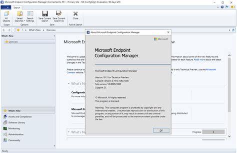 Microsoft Endpoint Configuration Manager Technical Preview 1911