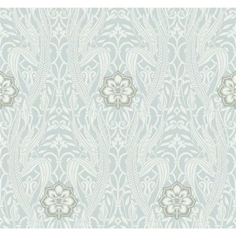 York Wallcoverings 6075 Sq Ft Blue Gatsby Damask Pre Pasted Wallpaper