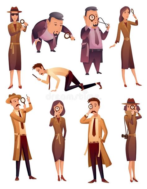 Cartoon Detectives Male Stock Illustrations 52 Cartoon Detectives