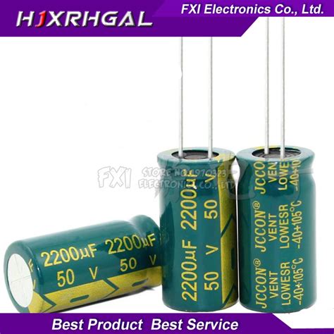 10pcs 50v2200uf 2200uf50v 1631 50v 2200uf 16x31 Electro Electrolytic Capacitor Capacitors