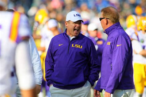 Lsu Football Vacates All Wins From Les Miles Now Ineligible For Cfb Hall Of Fame
