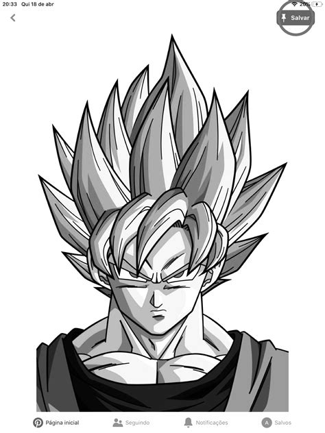 An Image Of The Character Gohan From Dragon Ball Zoroe Drawn In Black And