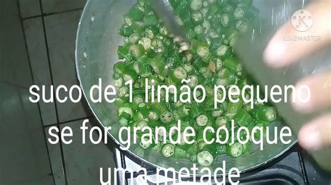 Como Tirar Baba De Quiabo Com Limão
