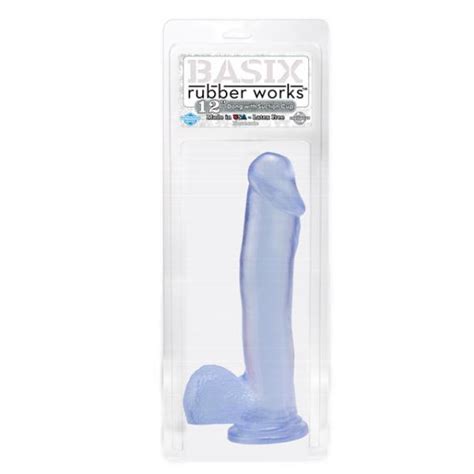 basix rubber works 12 inches dong suction cup clear on literotica
