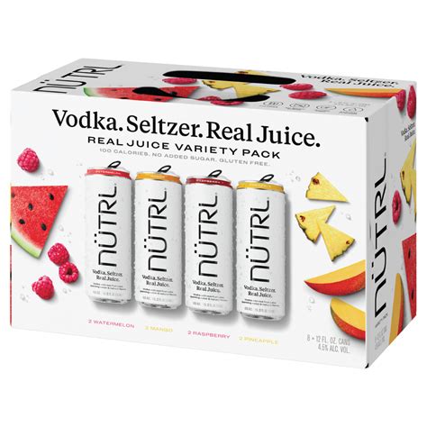 Nutrl Vodka Soda Fruit Variety Pack S S Distributing Inc