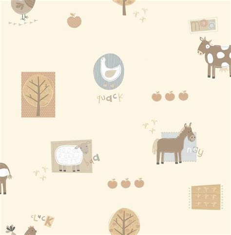 Wallpaper neutral, Nursery wallpaper, Wallpaper farm