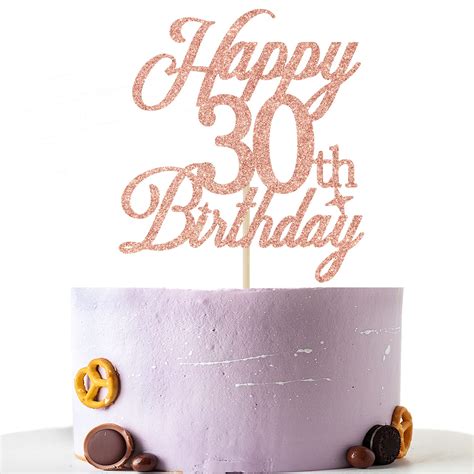 Buy Happy 30th Birthday Cake Topper 30th Birthday Cake Decor 30