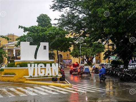 Landscape In Front Of Vigan City On A Rainy Dayvigan City Philippines