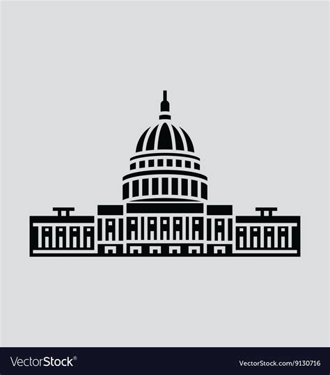 United States Capitol Royalty Free Vector Image