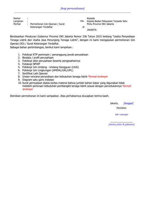 Ini 10 contoh surat permohonan dan fungsinya. Blangko Surat Permohonan Izin Operasi / Surat