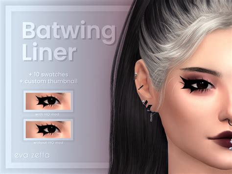 The Sims Resource Batwing Eyeliner Eva Zetta Sims 4 Cc Eyes Sims