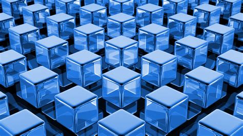Abstract Cube Blue Wallpapers Hd Desktop And Mobile Backgrounds