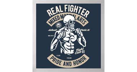 Mma Fighter Poster Zazzle