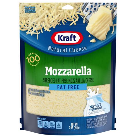 Buy Kraft Mozzarella Fat Free Shredded Cheese 7 Oz Bag Online At