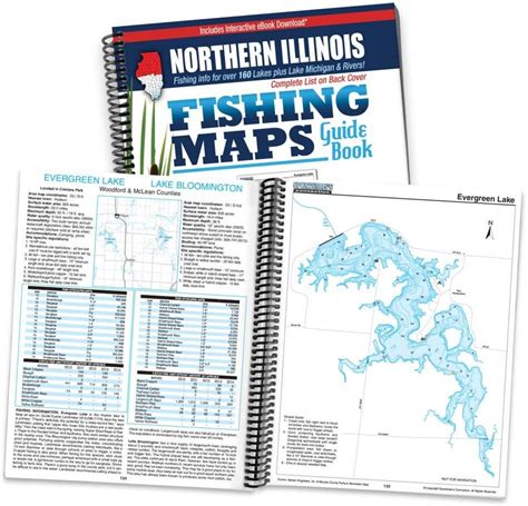 Northern Illinois Fishing Map Guide Print Edition Fishing Maps