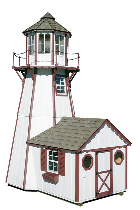 lighthouse playhouses north country sheds