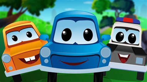 Zeek And Friends Five Little Cars Cartoon Cars For Kids Youtube