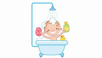 Bathing Bath Bathtub Cartoon Animation Kid Shampoo