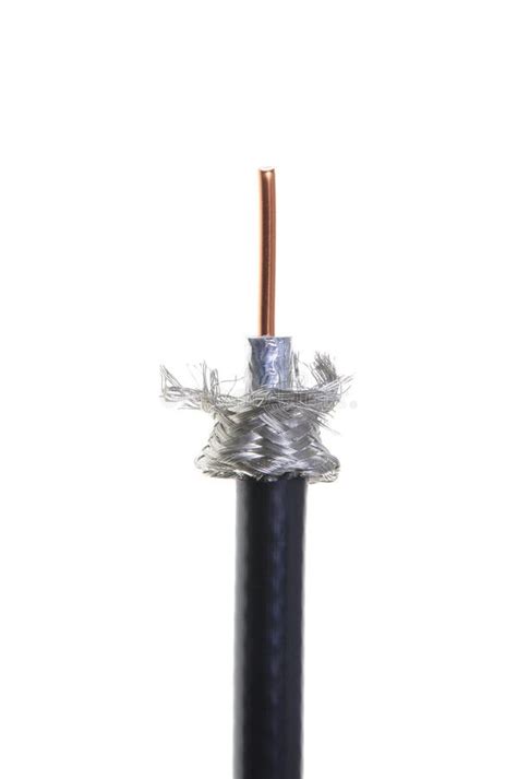 Construction Of The Coaxial Cable Stock Photo Image Of Computer Coax
