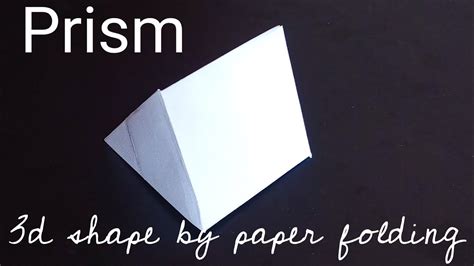 Prism । Paper 3d Shape Maths Model Youtube