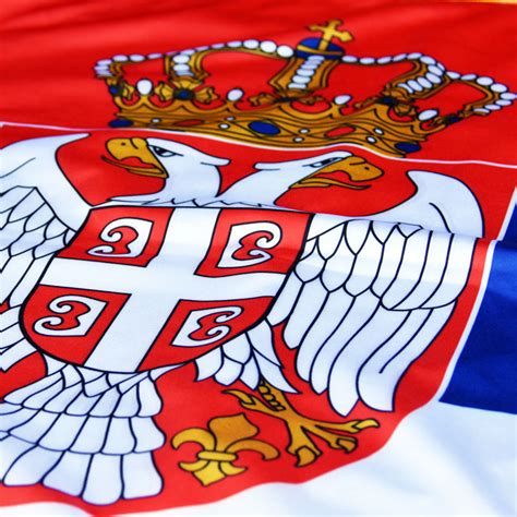 Zastava Srbije - unutrašnja/svečana - krep saten | ZastaveShop
