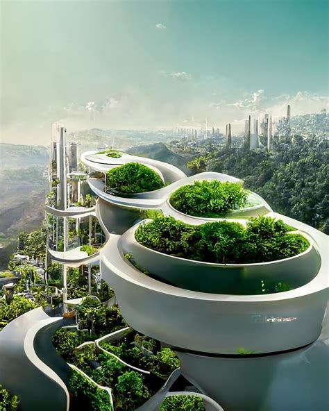 Ai Generated Future Cities By Manas Bhatfuturistic Green Architecture
