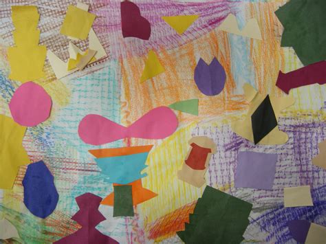 1st Grade Texture Collage Maples Elementary K 5 Art Mrs Briggs