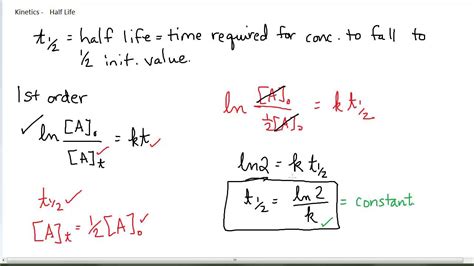 How To Calculate Half Life Using Rate Constant Haiper