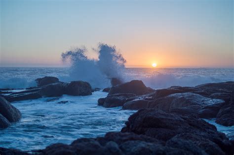 Free Images Sea Ocean Coast Shore Horizon Sky Headland Sunrise Promontory Water Wind