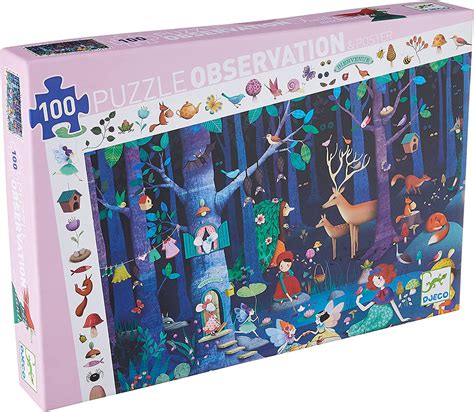 Enchanted Forest 100 Pieces Djeco Puzzle Warehouse