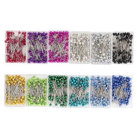 1200pcs Sewing Pins Straight Quilting Pins With Colored Pearl Ball