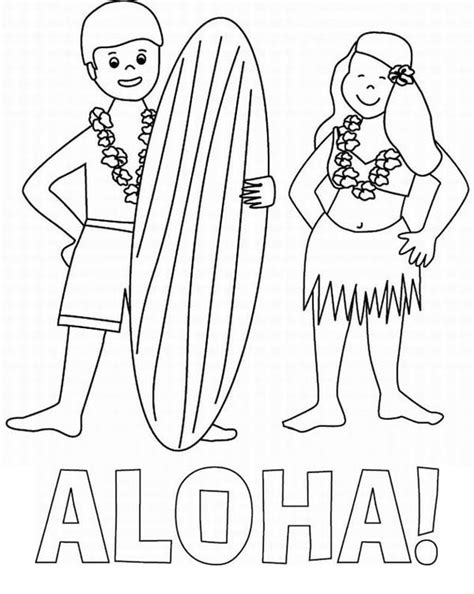 Aloha Coloring Pages at GetDrawings | Free download