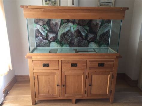 Aqua Oak 150cm Aquarium And Cabinet From Maidenhead Aquatics In Very