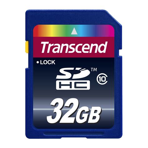 Transcend 32 Gb Class 10 Sdhc Flash Memory Card Ts32gsdhc10e